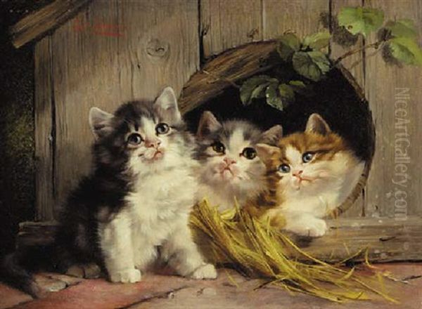 Friendly Shelter Oil Painting by Julius Adam the Elder