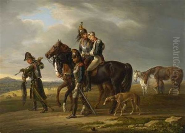 Zuruckkehrende Kurassiere Nach Der Schlacht Oil Painting by Albrecht Adam