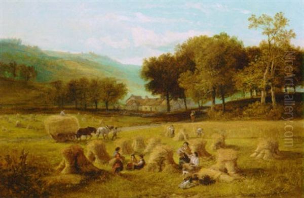 The Harvester's Rest Oil Painting by Joseph Adam