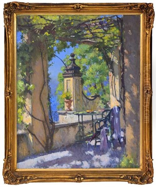 The Terrace, Varenna Oil Painting by Patrick William Adam