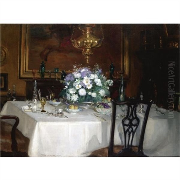 The Dinner Table, Ardilea Oil Painting by Patrick William Adam