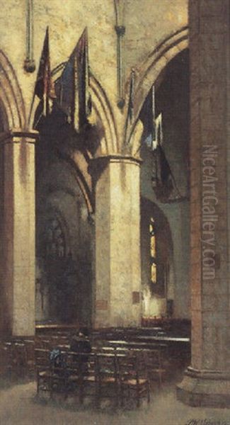 St Giles Cathedral Oil Painting by Patrick William Adam