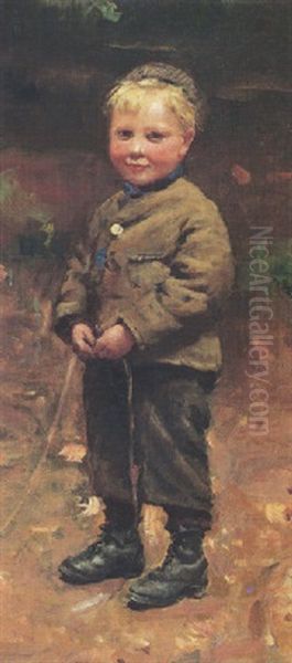 Gardener Boy Oil Painting by Patrick William Adam