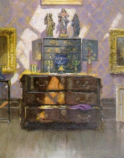 The Drawing Room, Ardilea Oil Painting by Patrick William Adam