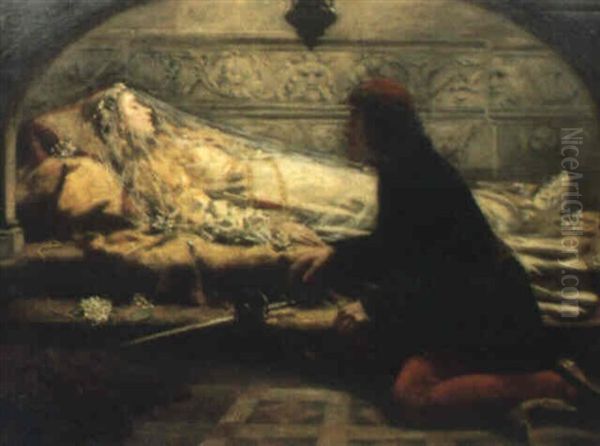 Romeo Och Julia Oil Painting by Patrick William Adam