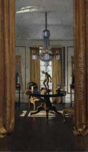 The Drawing Room At Ardilea Oil Painting by Patrick William Adam