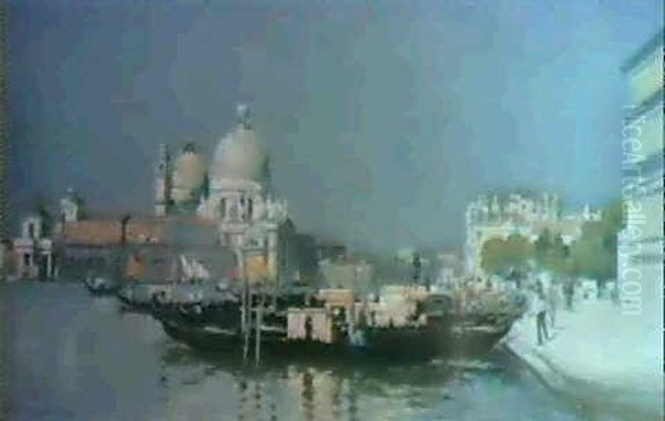 Venice. The Piazetta Oil Painting by Patrick William Adam