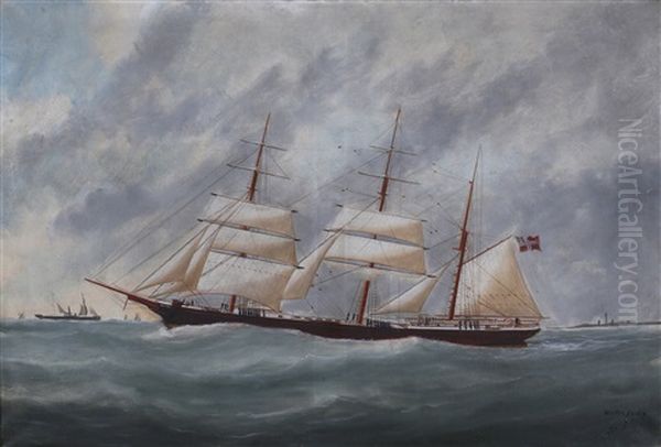 Sea King Oil Painting by Victor Charles Edouard Adam