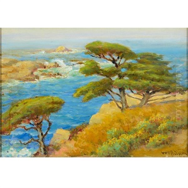 Coastal Oil Painting by William C. Adam