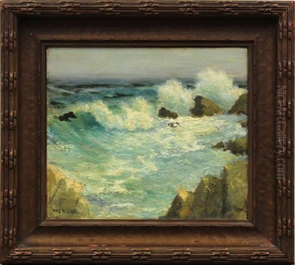 Breaking Wave Oil Painting by William C. Adam