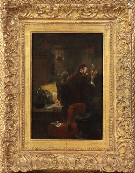 The Alchemist Oil Painting by Albert Adamo