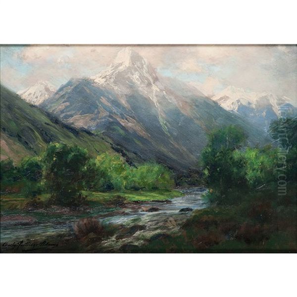 Morning In Spring Oil Painting by Charles Partridge Adams