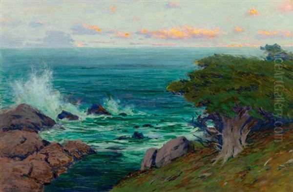 Evening, Poit Lobos, California Oil Painting by Charles Partridge Adams