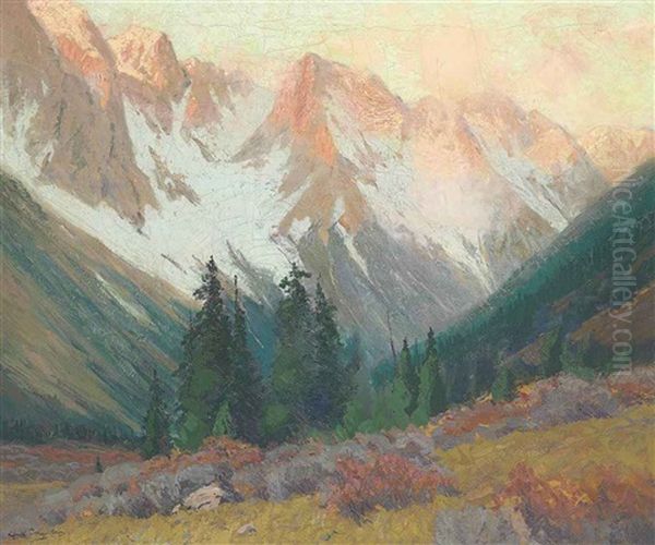 Continental Divide, Sunrise Oil Painting by Charles Partridge Adams