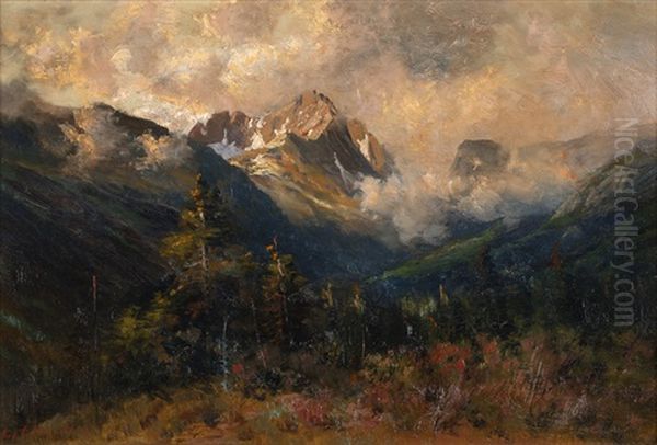 San Juan Mountain, Estes Park Oil Painting by Charles Partridge Adams