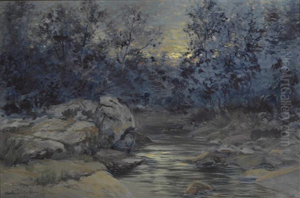 Nightfall Oil Painting by Charles Partridge Adams