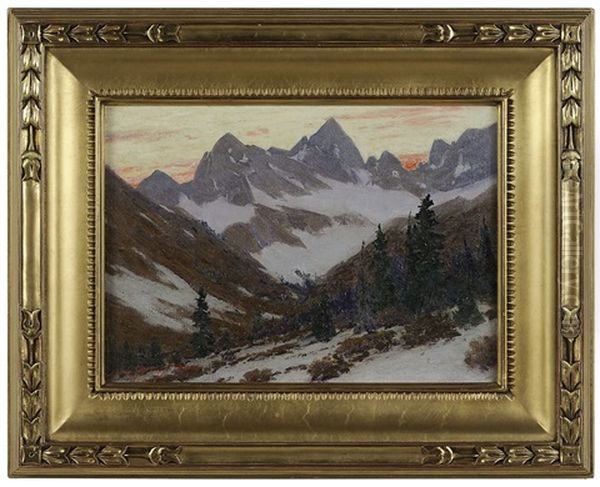 Early Morning In Autumn, Needle Mountains, Colorado Oil Painting by Charles Partridge Adams