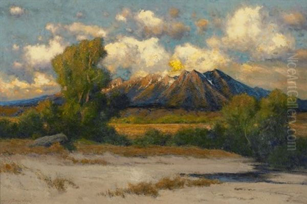 Scene In Utah Oil Painting by Charles Partridge Adams