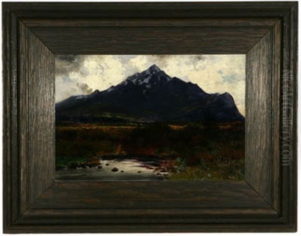 Tornado Peak, Ten Mile Range - Leadville District, From Near Dillon Colo. Oil Painting by Charles Partridge Adams