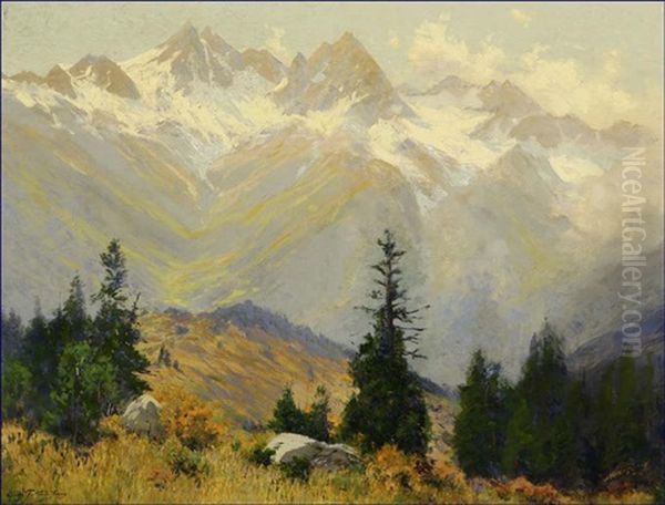 Afternoon Autumn - San Juan Mountains Colorado Oil Painting by Charles Partridge Adams