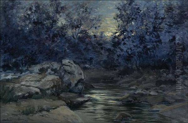 Nightfall Oil Painting by Charles Partridge Adams