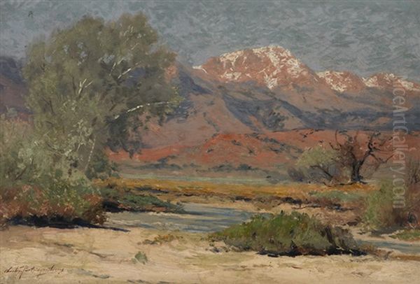 Pikes Peak In Early Spring Oil Painting by Charles Partridge Adams