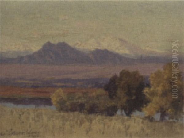 A View Of The Rockies Oil Painting by Charles Partridge Adams