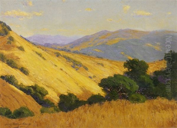 Afternoon - Santa Lucia Mountains, California Oil Painting by Charles Partridge Adams