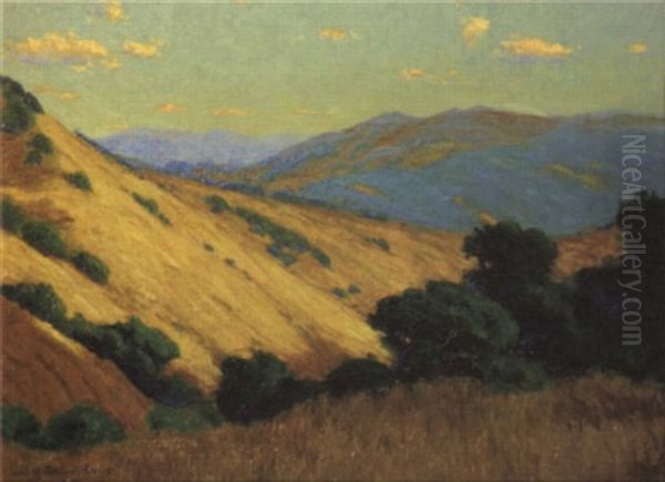 Afternoon, Santa Lucia Mountains, California Oil Painting by Charles Partridge Adams