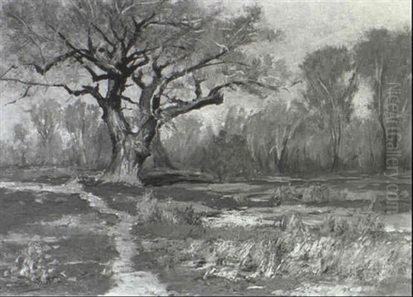 Near The Platte, Early Spring Oil Painting by Charles Partridge Adams