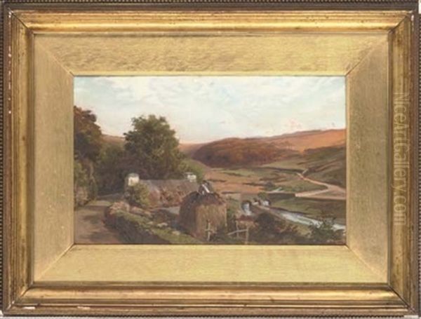 Building The Haystack (+ The Bend In The River; Pair) Oil Painting by Douglas Adams