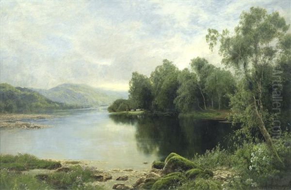 Derwentwater, Cumberland Oil Painting by John Clayton Adams