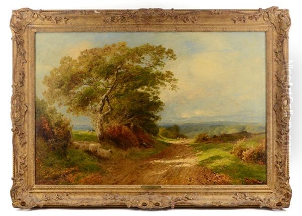 Ewhurst Hill, Surrey Oil Painting by John Clayton Adams