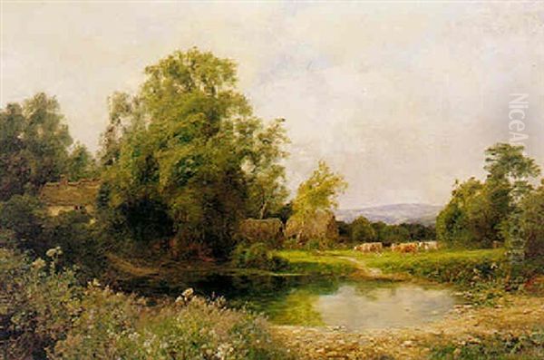 A Quiet River Oil Painting by John Clayton Adams