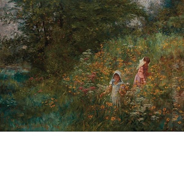 Black-eyed Susans Oil Painting by John Ottis Adams