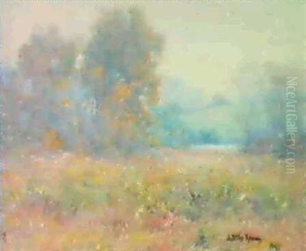 Spring Along The Creek Oil Painting by John Ottis Adams