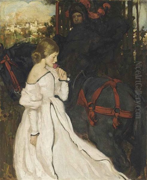 Chivalric Love Oil Painting by William Dacres Adams