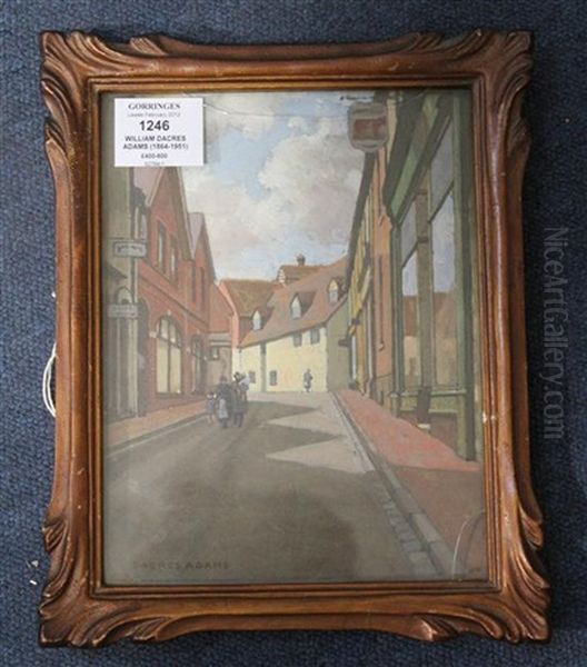 Fisher Street, Lewes Oil Painting by William Dacres Adams