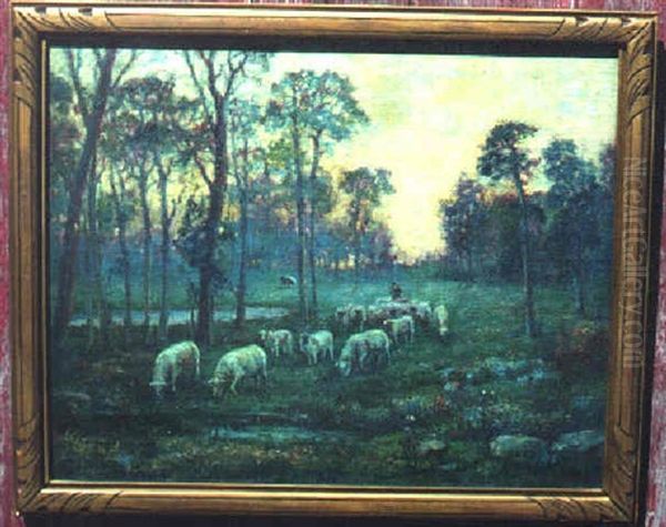 Watery Meadows Oil Painting by Alfred Addy