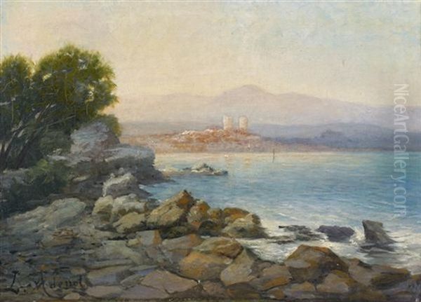 Paysage D'antibes Oil Painting by Laurent Adenot