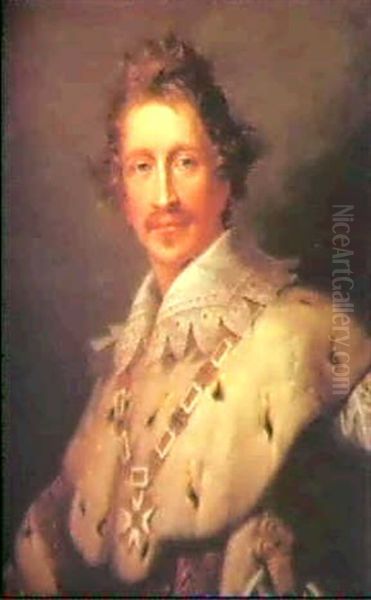 Ludwig I. Konig Von Bayern Oil Painting by Christian Mathias Adler