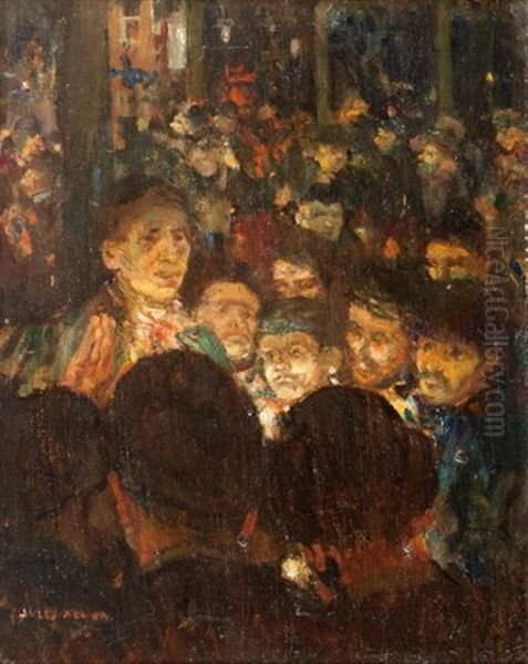 L'assemblee (sketch) Oil Painting by Jules Adler