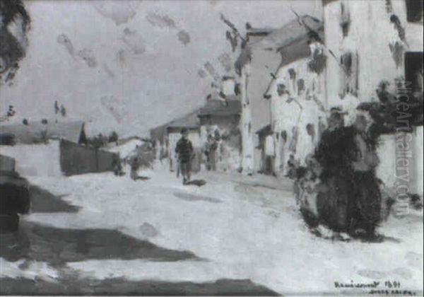 Remiremont (1891) Oil Painting by Jules Adler