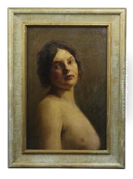 Nude Model Oil Painting by Albert Jean Adolphe