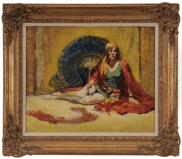 Miss Searles, Professional Model Oil Painting by Albert Jean Adolphe