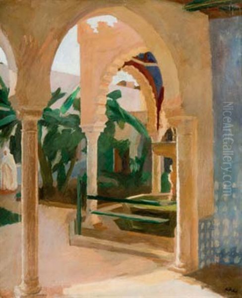 Interieur De La Mosquee D'oran by Maurice Adrey