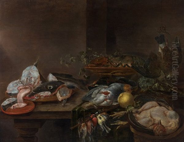 Homard Oil Painting by Alexander Adriaenssen the Elder