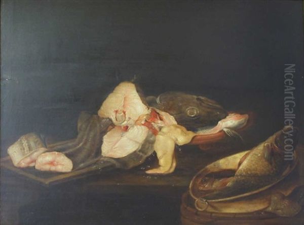 Nature Morte De Poissons Oil Painting by Alexander Adriaenssen the Elder