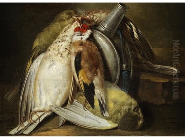 Kleines Jagdliches Stilleben Oil Painting by Alexander Adriaenssen the Elder