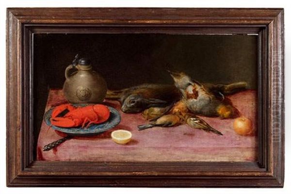 Nature Morte Au Homard Et Oiseaux Oil Painting by Alexander Adriaenssen the Elder